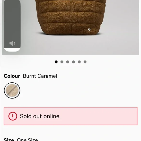 NWT Lululemon quilted grid tote bag 26L yoga brown burnt caramel - Picture 10 of 10